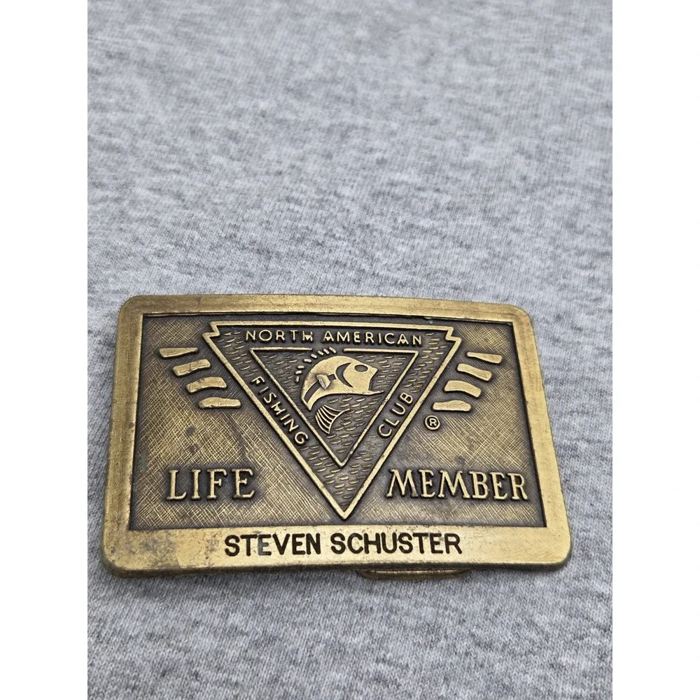 North American Fishing Club Life Member Belt Buckle